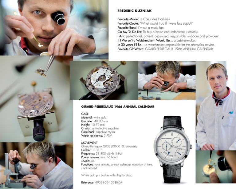 Girard-Perregaux watchmakers Frederic Kuzniak- LD1 Girard-Perregaux watchmakers ld1