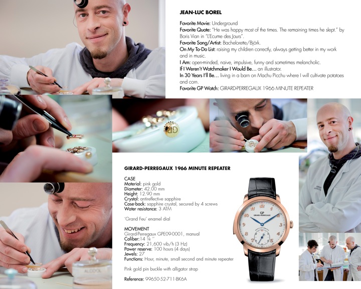 GP YW- JeanLuc Borel- LD1 girard-Perregaux jeanluc borel watchmaker