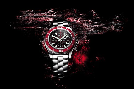 superocean_chronograph_ii_red_bezel_zoom Breitling Superocean Chronograph II Ltd Red